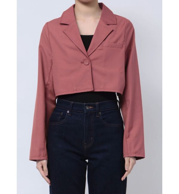 jouetie「クロップドジャケット【セットアップ対応】」|テーラードジャケット|