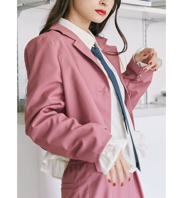 jouetie「クロップドジャケット【セットアップ対応】」|テーラードジャケット|