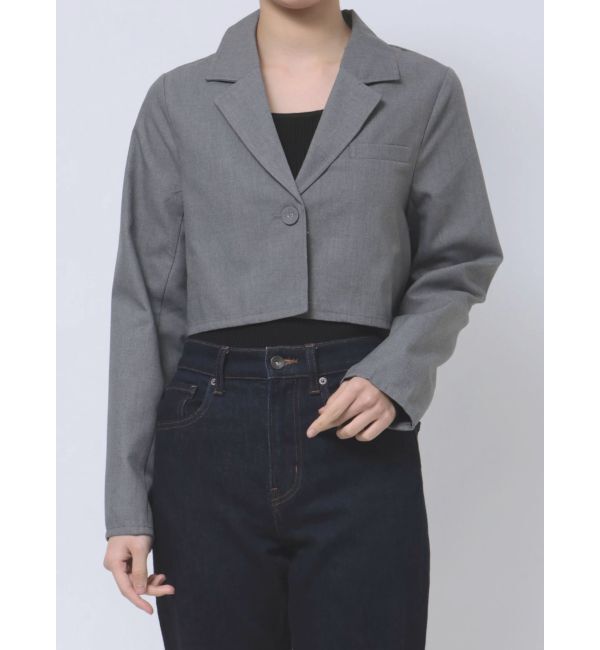 jouetie「クロップドジャケット【セットアップ対応】」|テーラードジャケット|