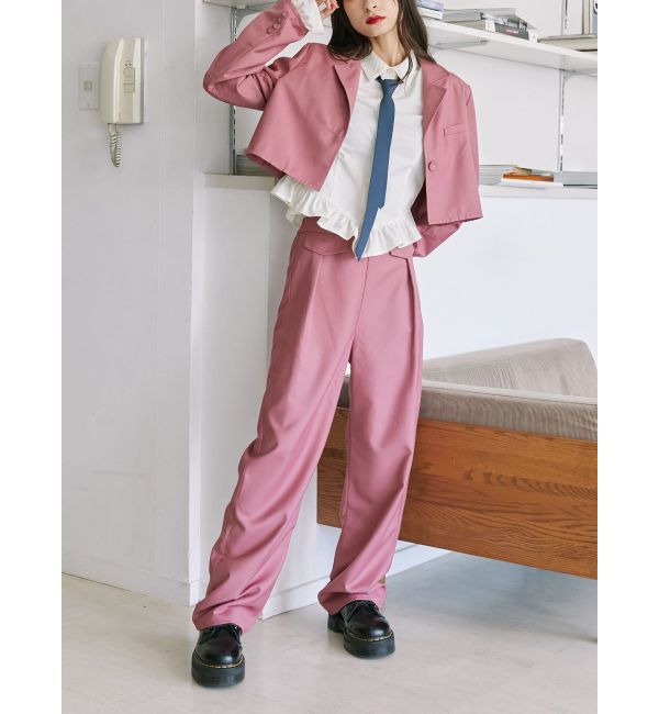 jouetie「クロップドジャケット【セットアップ対応】」|テーラードジャケット|