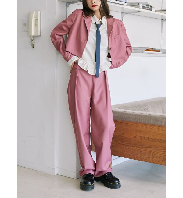 jouetie「クロップドジャケット【セットアップ対応】」|テーラードジャケット|