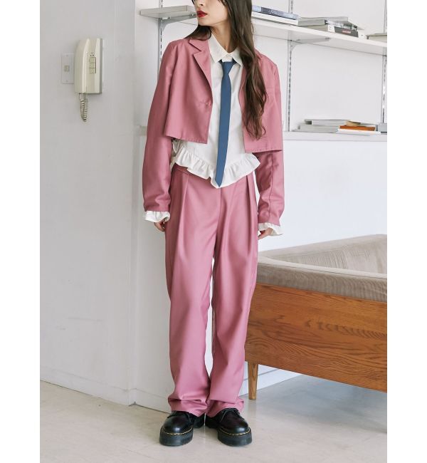 jouetie「クロップドジャケット【セットアップ対応】」|テーラードジャケット|