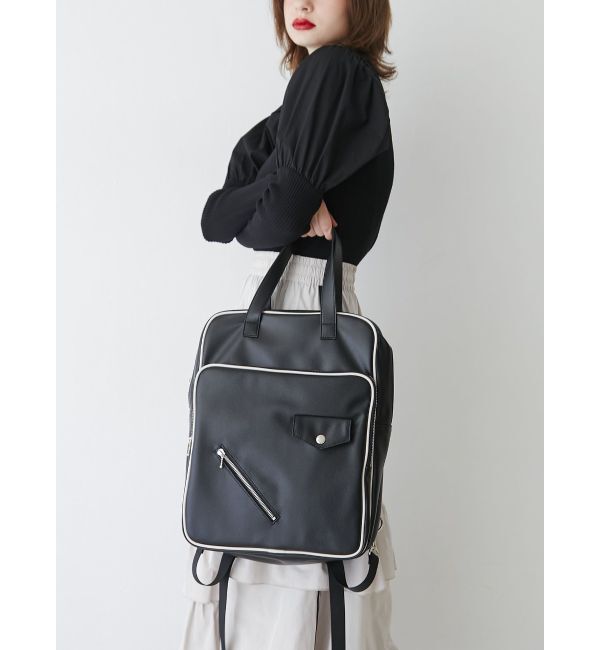 jouetie「パイピングレザーバックパック」|リュック|