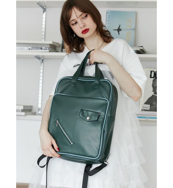 jouetie「パイピングレザーバックパック」|リュック|