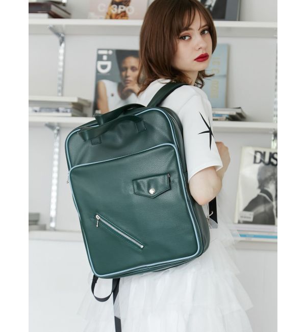 jouetie「パイピングレザーバックパック」|リュック|