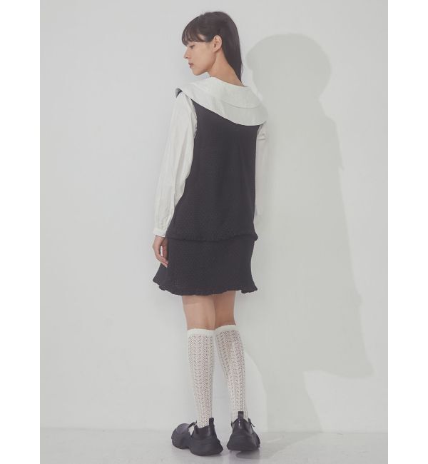 merry jenny「ツイードミニジャンスカ」|ジャンパースカート|