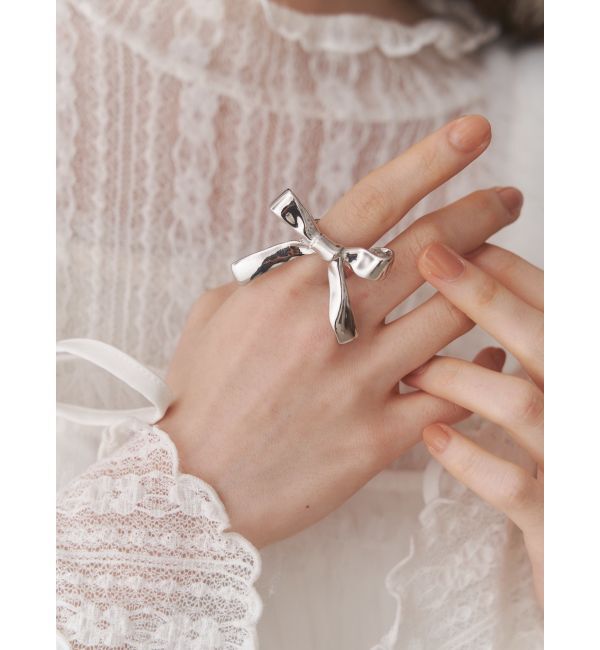 merry jenny「FOR YOU ribbon ring」|その他|シルバー