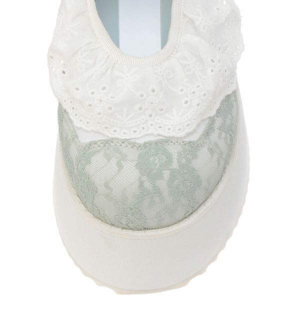 merry jenny「フリルレースアップ厚底スニーカー」|スニーカー|