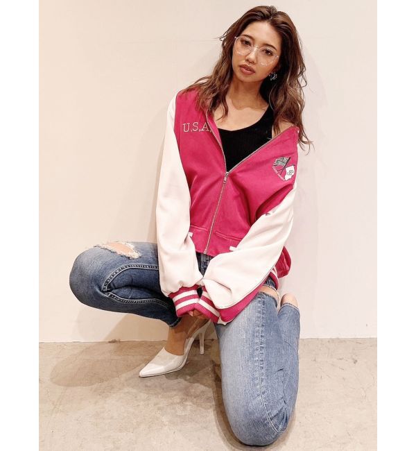 GYDA「LOS ANGELESスーベニアブルゾン」|ブルゾン・スタジャン|