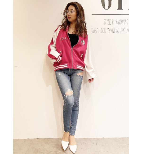 GYDA「LOS ANGELESスーベニアブルゾン」|ブルゾン・スタジャン|