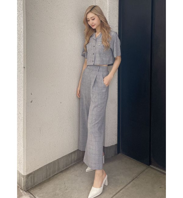 GYDA「ハイウエストタックワイドスラックスパンツ」|その他|