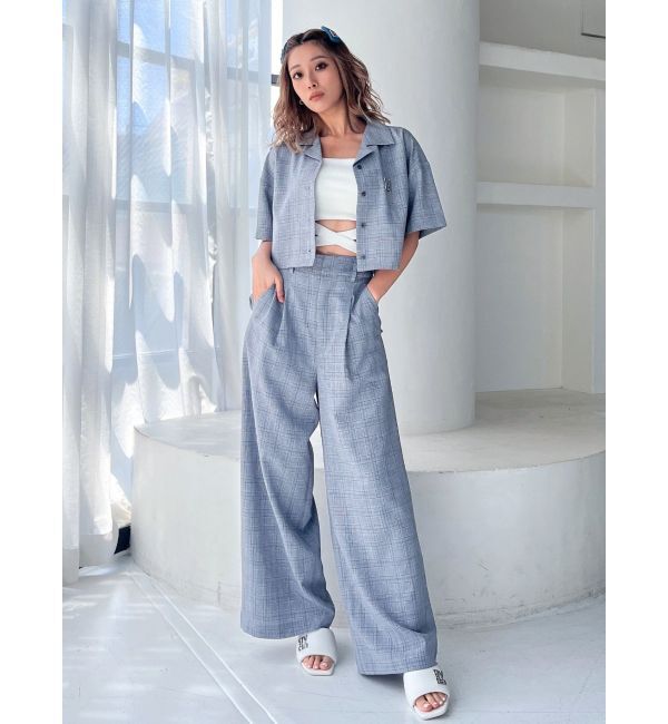 GYDA「ハイウエストタックワイドスラックスパンツ」|その他|