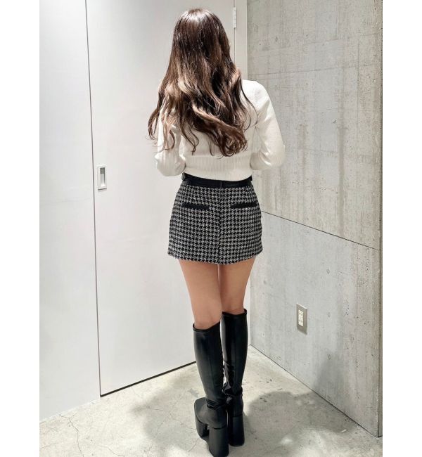 GYDA「ストレッチチャンキーブーツ」|ロングブーツ|