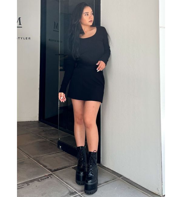 GYDA「trapezoidスカートライクショートパンツ【SETUP着用可】」|スカート|