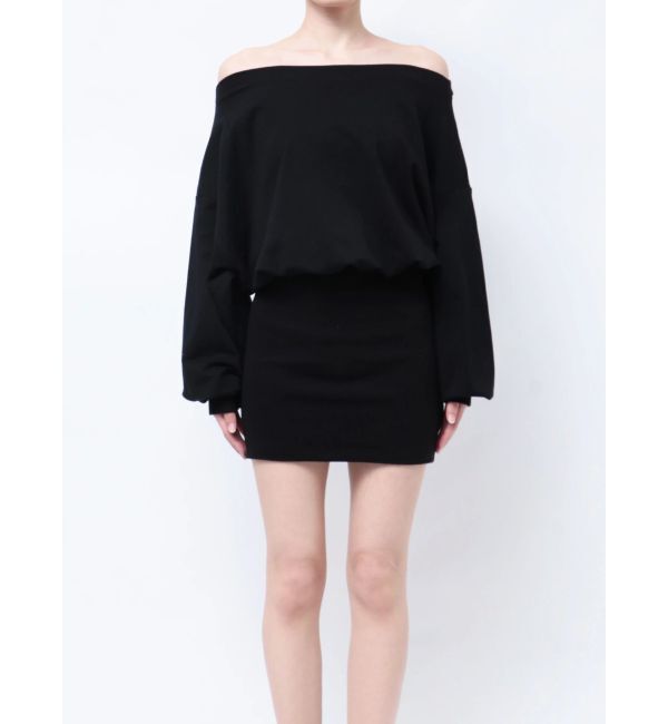 GYDA「GDドッキングオフショルスウェットワンピース」|ワンピース|