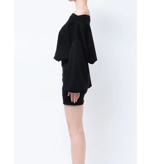 GYDA「GDドッキングオフショルスウェットワンピース」|ワンピース|