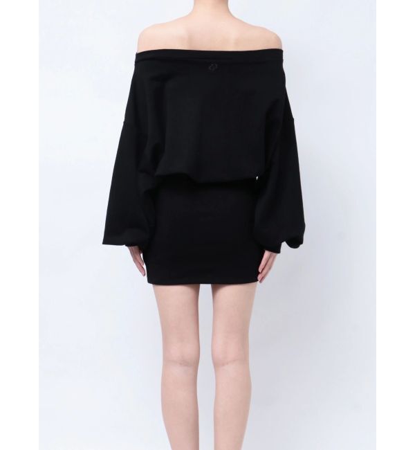 GYDA「GDドッキングオフショルスウェットワンピース」|ワンピース|