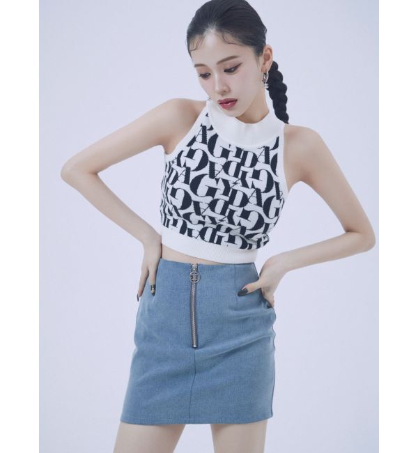 GYDA「GYDAジャカードアメスリニットトップス」|ニット・セーター|