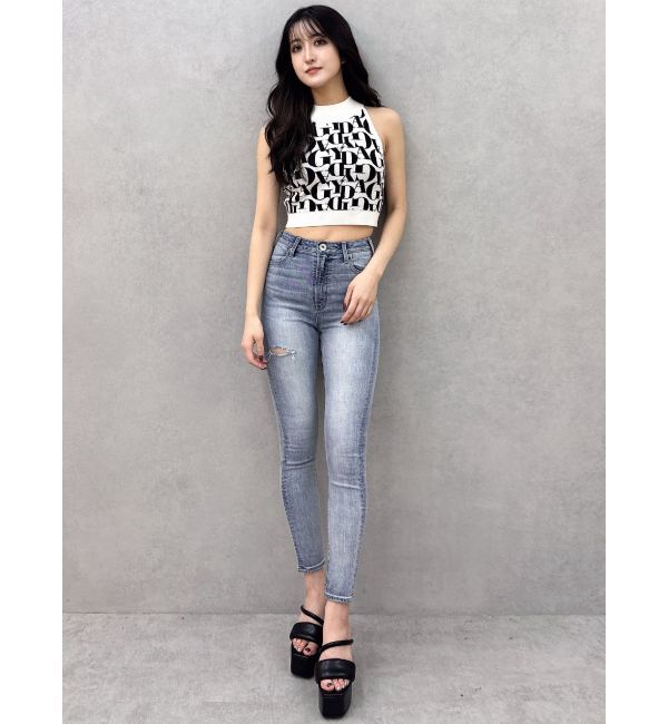 GYDA「GYDAジャカードアメスリニットトップス」|ニット・セーター|