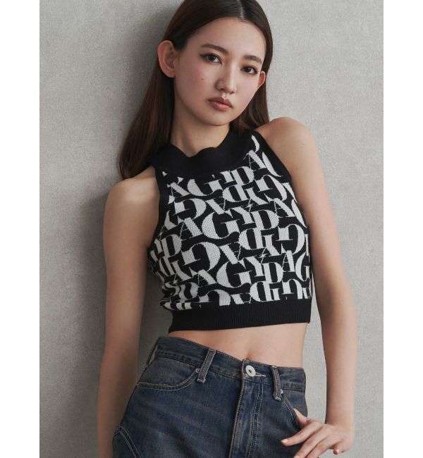 GYDA「GYDAジャカードアメスリニットトップス」|ニット・セーター|