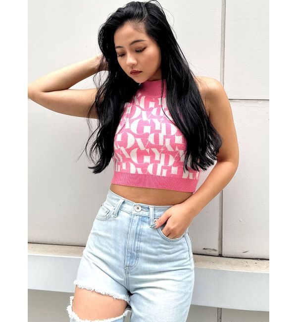 GYDA「GYDAジャカードアメスリニットトップス」|ニット・セーター|