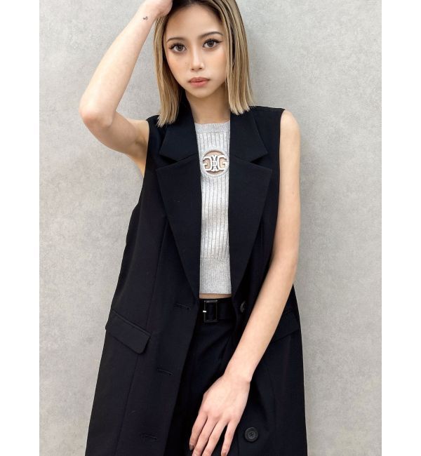 GYDA「ノースリーブジャケット【SETUP着用可】」|ベスト・ジレ|