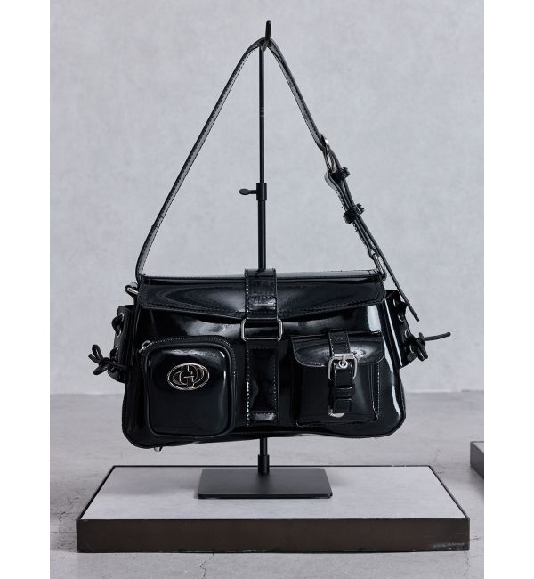 GYDA「GDチャームpocket BAG」|ハンドバッグ|ブラック