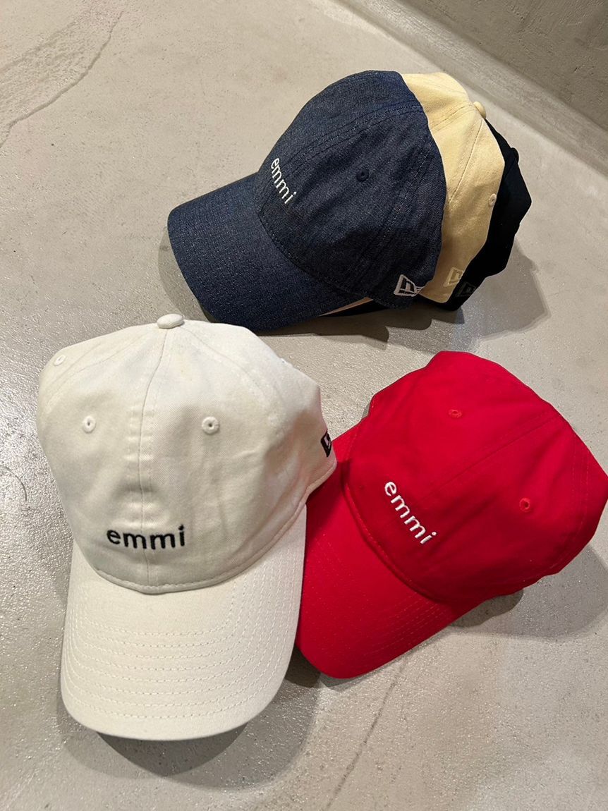 emmi atelier「【10th】【emmi|NEW ERA】9TWENTY emmiロゴキャンバスキャップ」|キャップ・キャスケット|