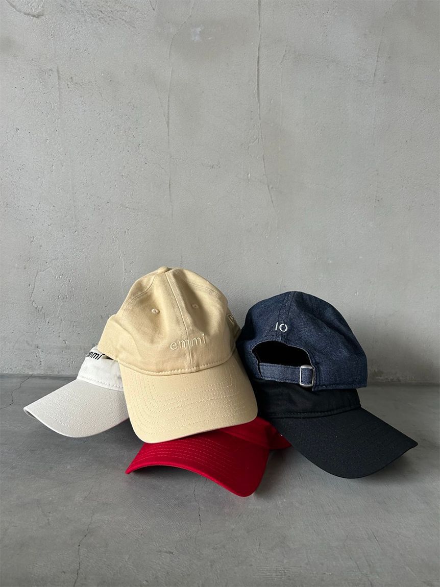 emmi atelier「【10th】【emmi|NEW ERA】9TWENTY emmiロゴキャンバスキャップ」|キャップ・キャスケット|