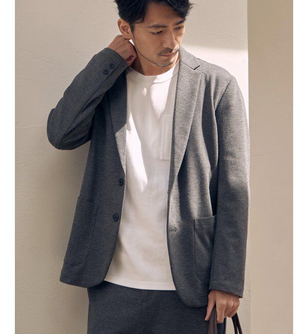 IKKA LOUNGE「カットプリントテーラードジャケット」|Tシャツ・カットソー|