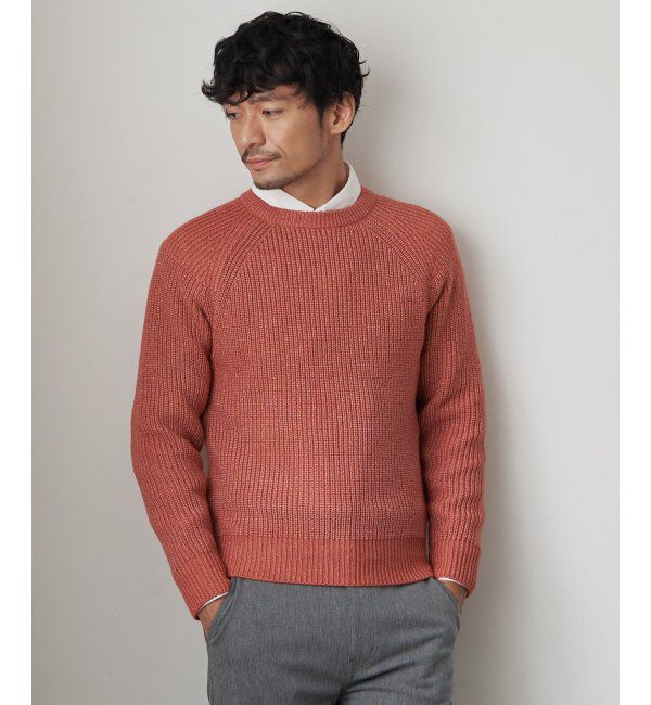 ikka「【洗える/抗菌防臭】抗菌畦クル－ネックニット」|プルオーバー|