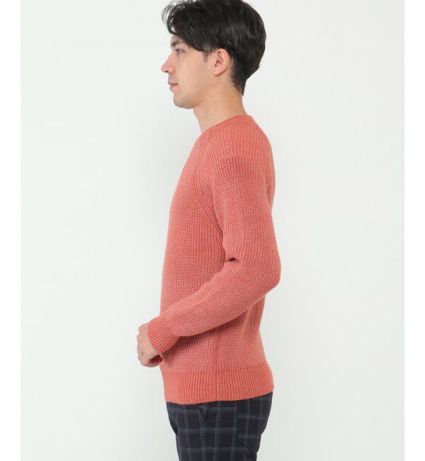 ikka「【洗える/抗菌防臭】抗菌畦クル－ネックニット」|プルオーバー|