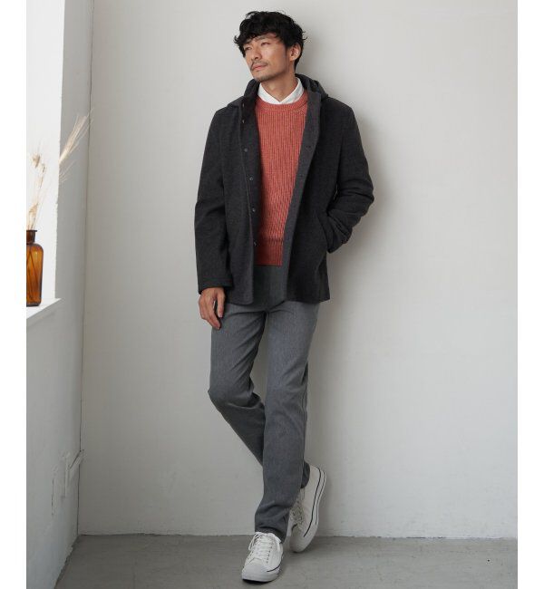 ikka「【洗える/抗菌防臭】抗菌畦クル－ネックニット」|プルオーバー|