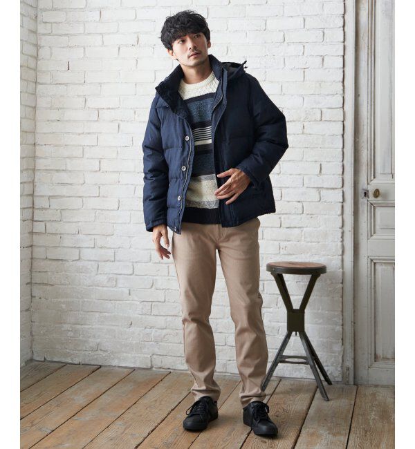 ikka「sorona(R)ウールライクフードブルゾン」|ブルゾン・スタジャン|