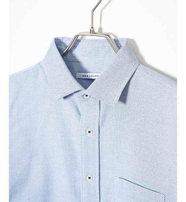 IKKA LOUNGE「デニムライクスイスカラーシャツ」|シャツ・ブラウス|