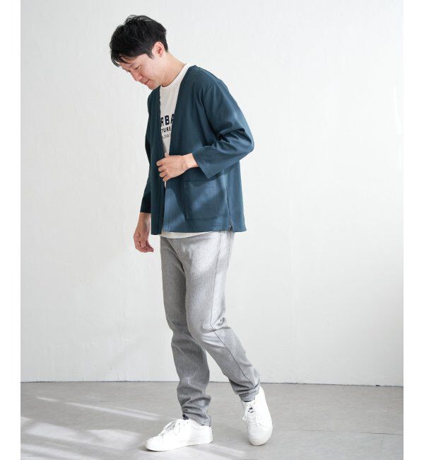 ikka「【接触冷感／抗菌防臭】GOKUラクセイケツ8分袖カーディガン」|カーディガン|