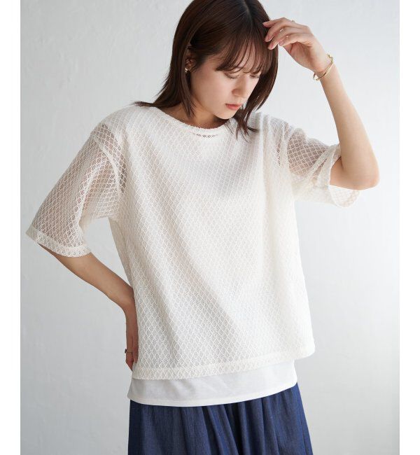 ikka「【2点セット】レースアンサンブルプルオーバー」|その他|