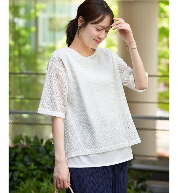 ikka「【2点セット】レースアンサンブルプルオーバー」|その他|