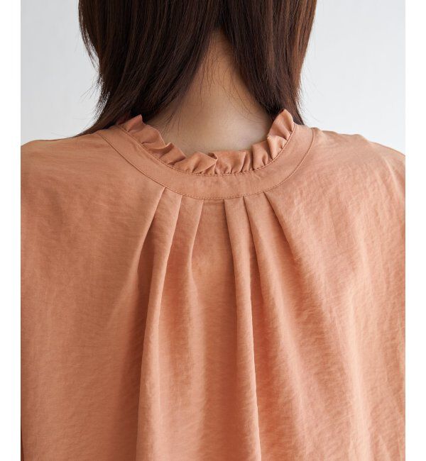 ikka「襟フリル2WAY半袖ブラウス」|シャツ・ブラウス|