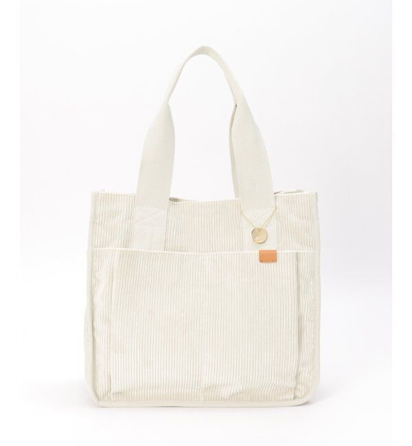 ikka「コーデュロイビッグトートバッグ」|その他|オフホワイト