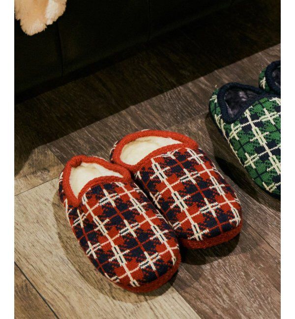 Lbc with Life「ニットルームシューズ」|ルームシューズ|ネイビー