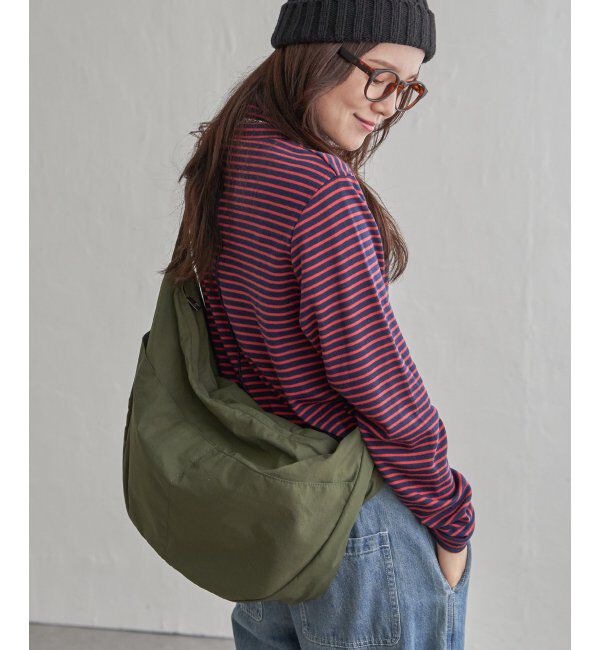 Lbc with Life「ハーフムーンビッグショルダーバッグ」|その他|カーキ