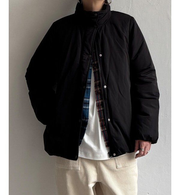 Lbc with Life「スタンドネック中綿ブルゾン」|ブルゾン・スタジャン|ブラック