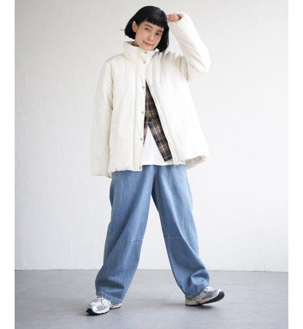 Lbc with Life「スタンドネック中綿ブルゾン」|ブルゾン・スタジャン|