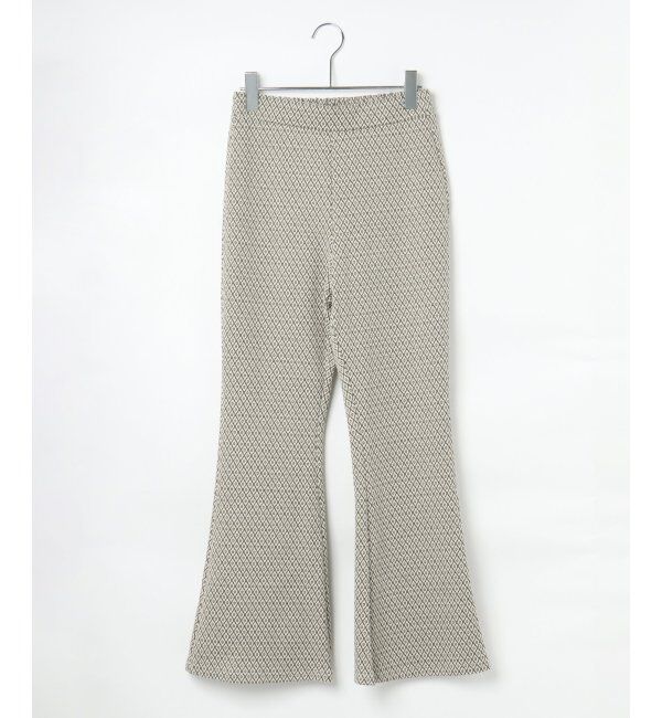VENCE share style「ラメジャカードフレアパンツ」|デニム|
