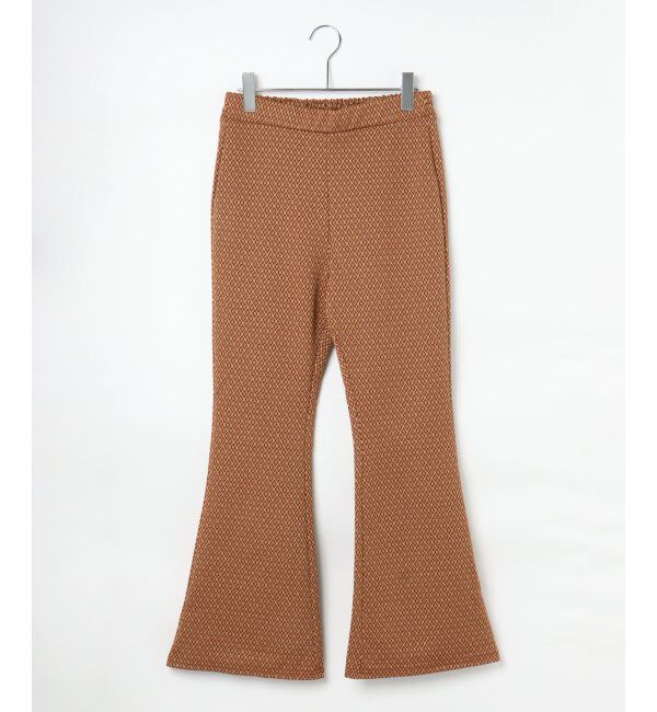 VENCE share style「ラメジャカードフレアパンツ」|デニム|