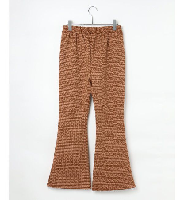 VENCE share style「ラメジャカードフレアパンツ」|デニム|