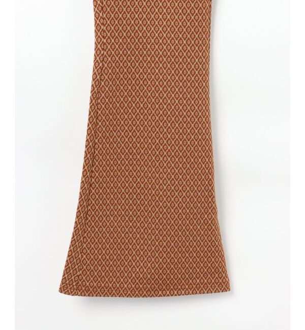 VENCE share style「ラメジャカードフレアパンツ」|デニム|