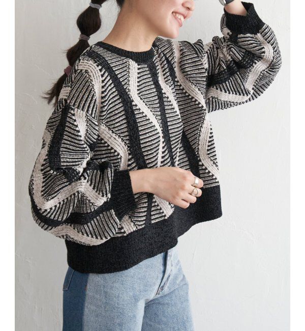 VENCE share style「モールジャガードニットプルオーバー」|ニット・セーター|