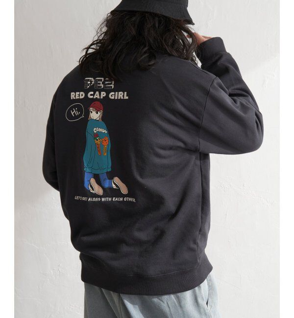 VENCE share style「PEZ&times;Red Cap Girl コラボクルーネック」|スウェット・ジャージ|ダークグレイ